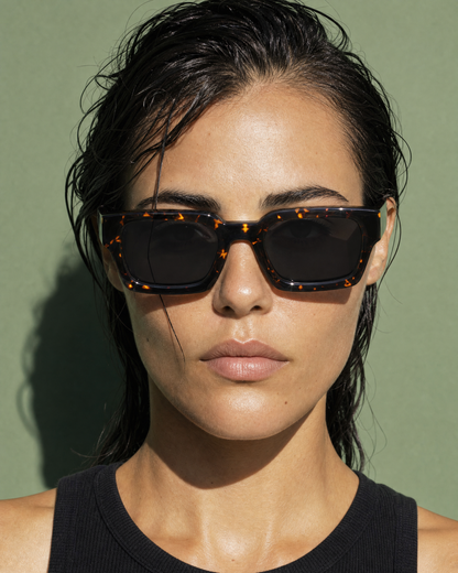 SLAB Frame 06 in TORTOISE, front portrait