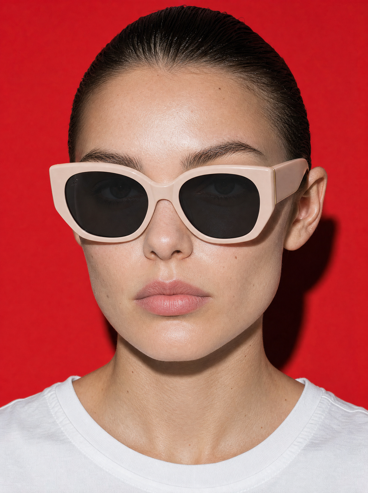 SLANT Frame 08 in BONE, front portrait
