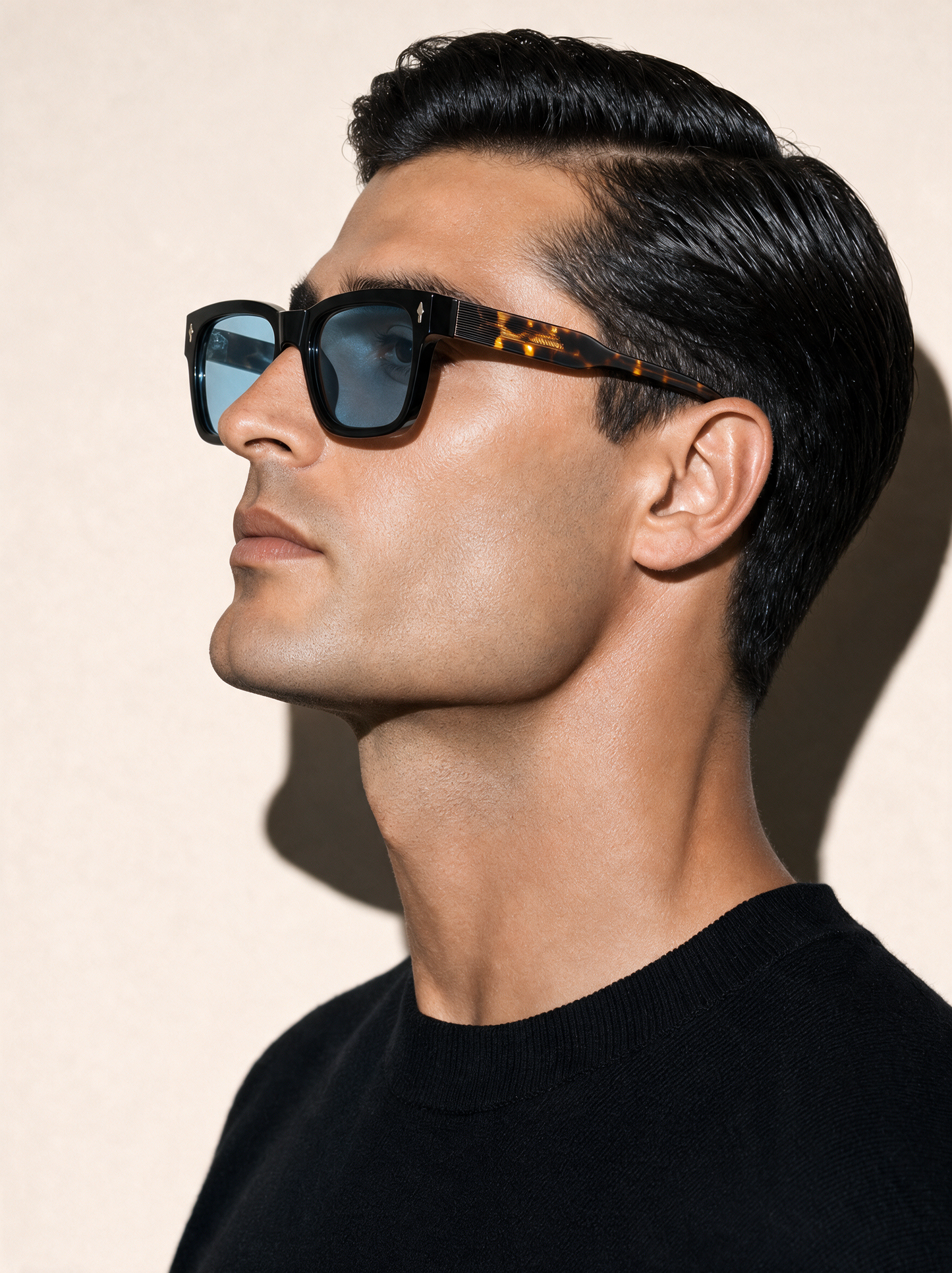 BARON Frame 16 in HAVANA, full profile showing the tortoiseshell temple