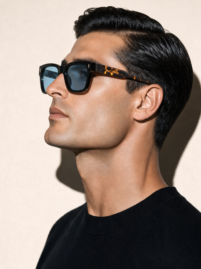 BARON Frame 16 in HAVANA, full profile showing the tortoiseshell temple