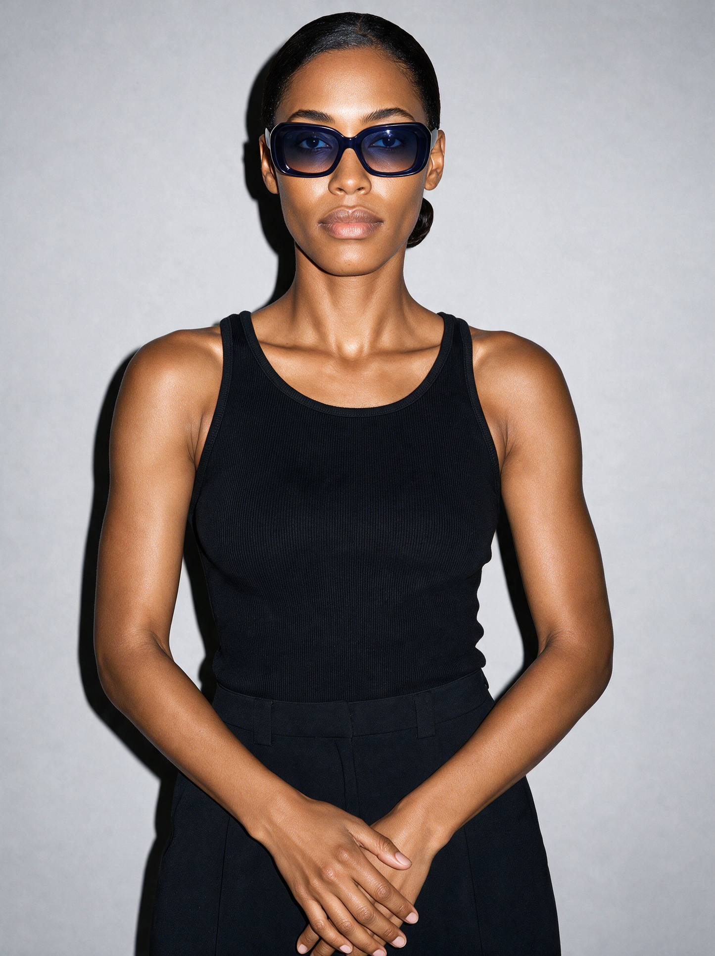 PRISM Frame 18 in COBALT, front on, waist up