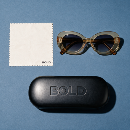 ORBIT Frame 21 in TOPAZ with BOLD hard case and cleaning cloth
