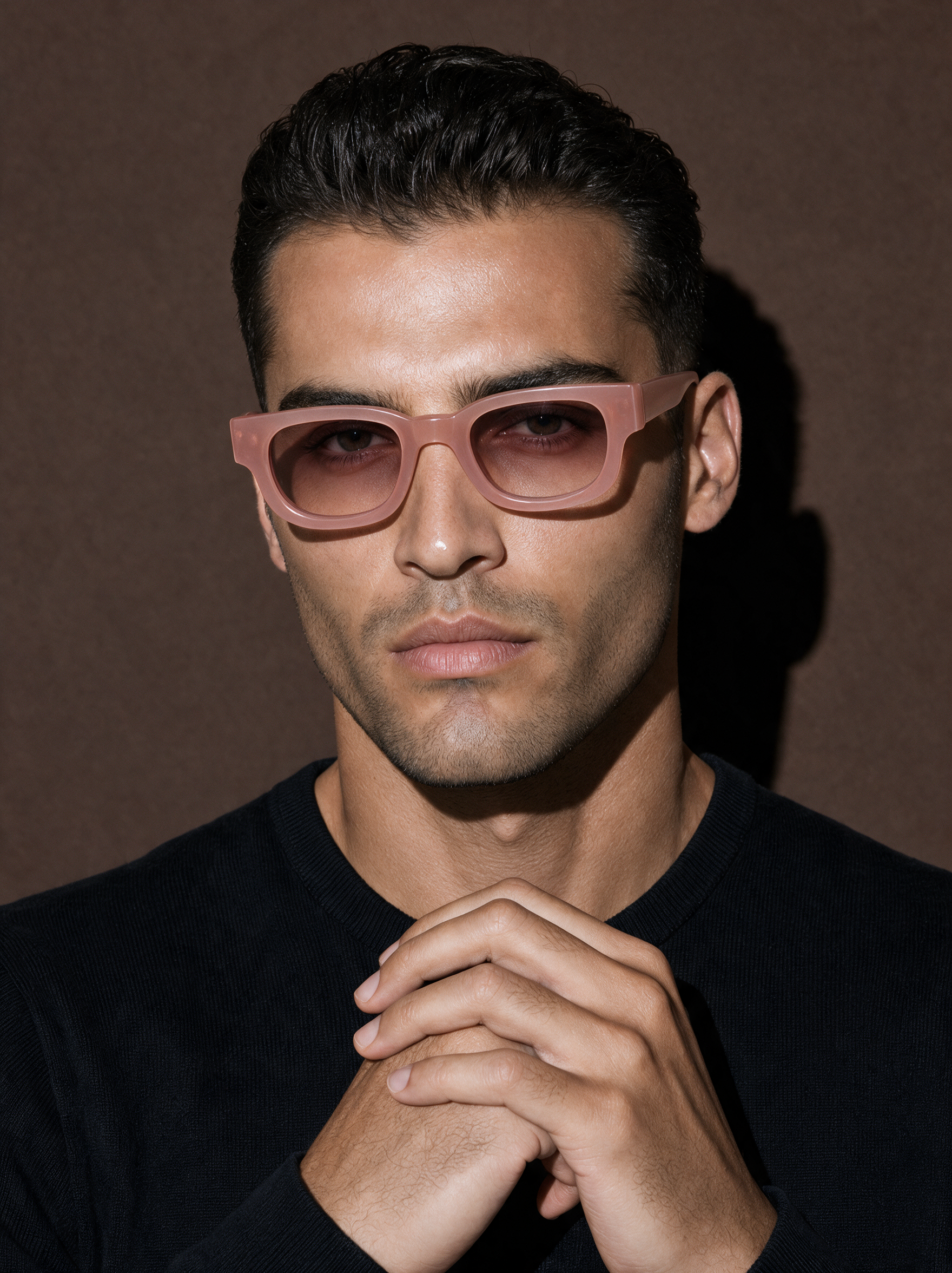 BLUNT Frame 13 in GUAVA, front on, chest up